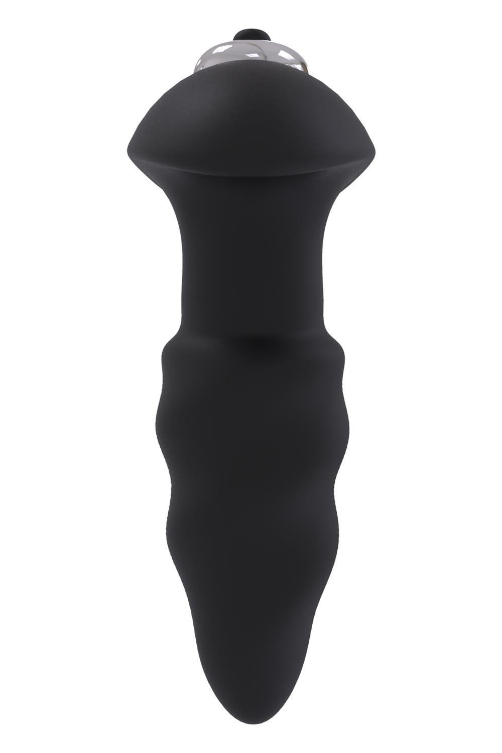 Черная анальная вибровтулка SINGLE SPEED LOVE ARROW PLUG - 9 см.