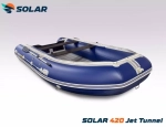 Лодка надувная моторная solar-420 jet tunnel
