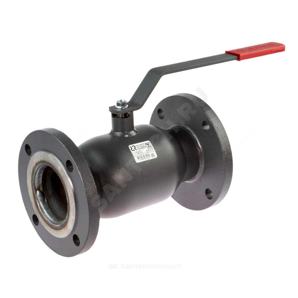 Кран шаровой сталь JiP-R Standard FF Ду 50 Ру16 фл L=230мм Ридан 065N9625R