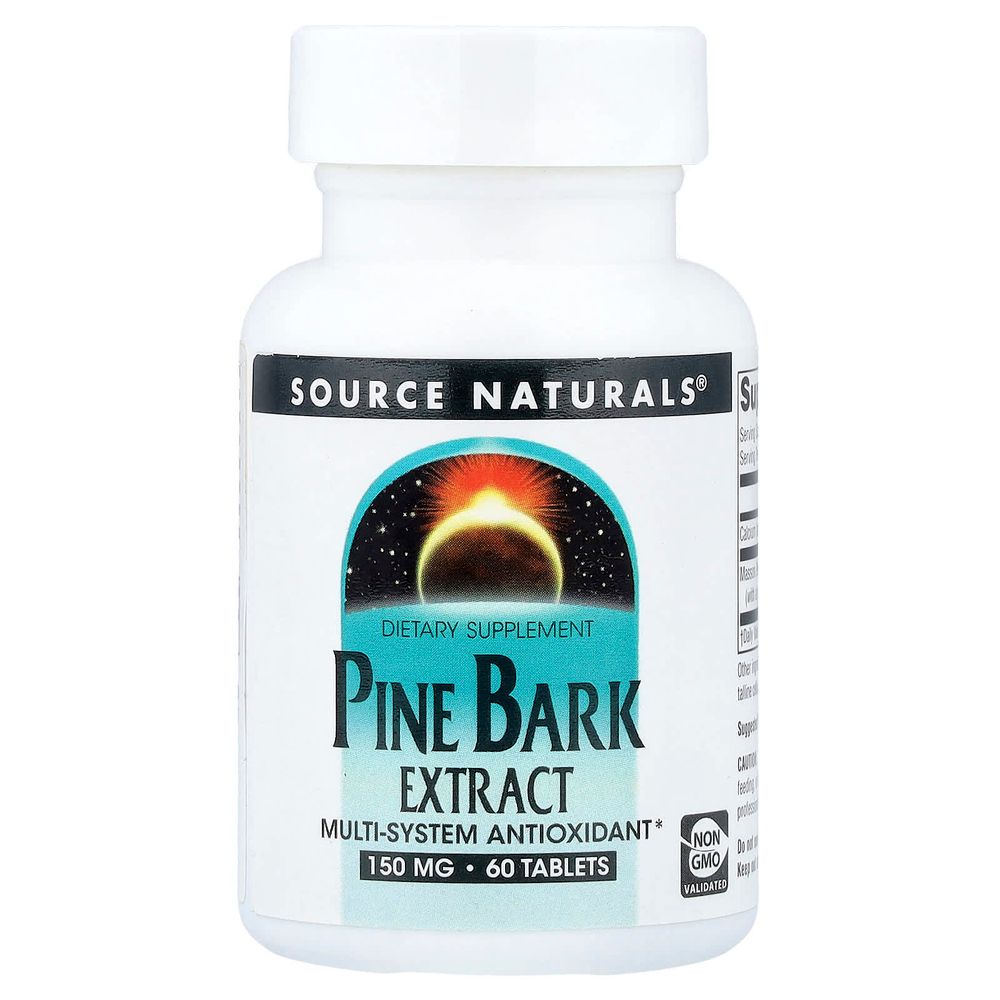 Source Naturals, экстракт сосновой коры, 60 таблеток
