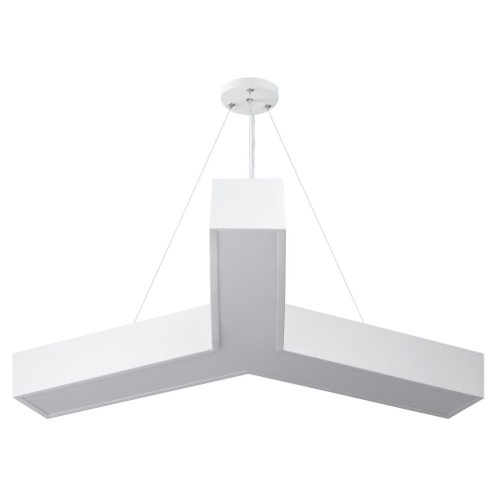 Светильник LED ЭРА Geometria SPO-143-W-40K-056 Igrek 56Вт 4000K 4500Лм IP40 900*80 белый подвесной драйвер внутри | Декоративные светильники Geometria