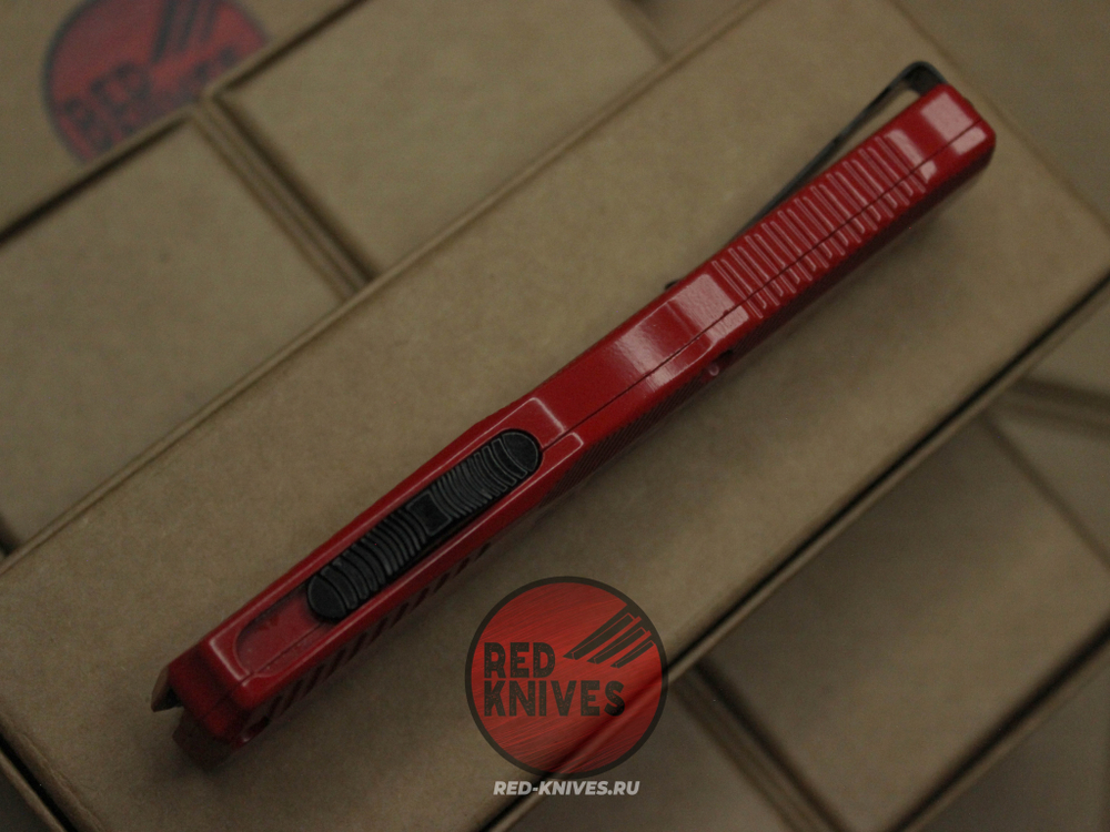 Нож Kershaw Livewire 9000 - рукоять красная, 50 лет, клинок блэквош