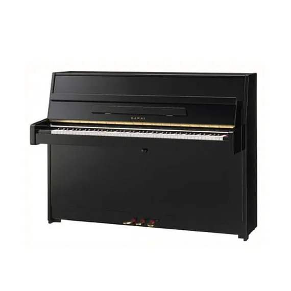 KAWAI K-15E M/PEP - пианино,110х149х59, 193 кг., банкетка (600), черн. полир., мех. Ultra Responsive