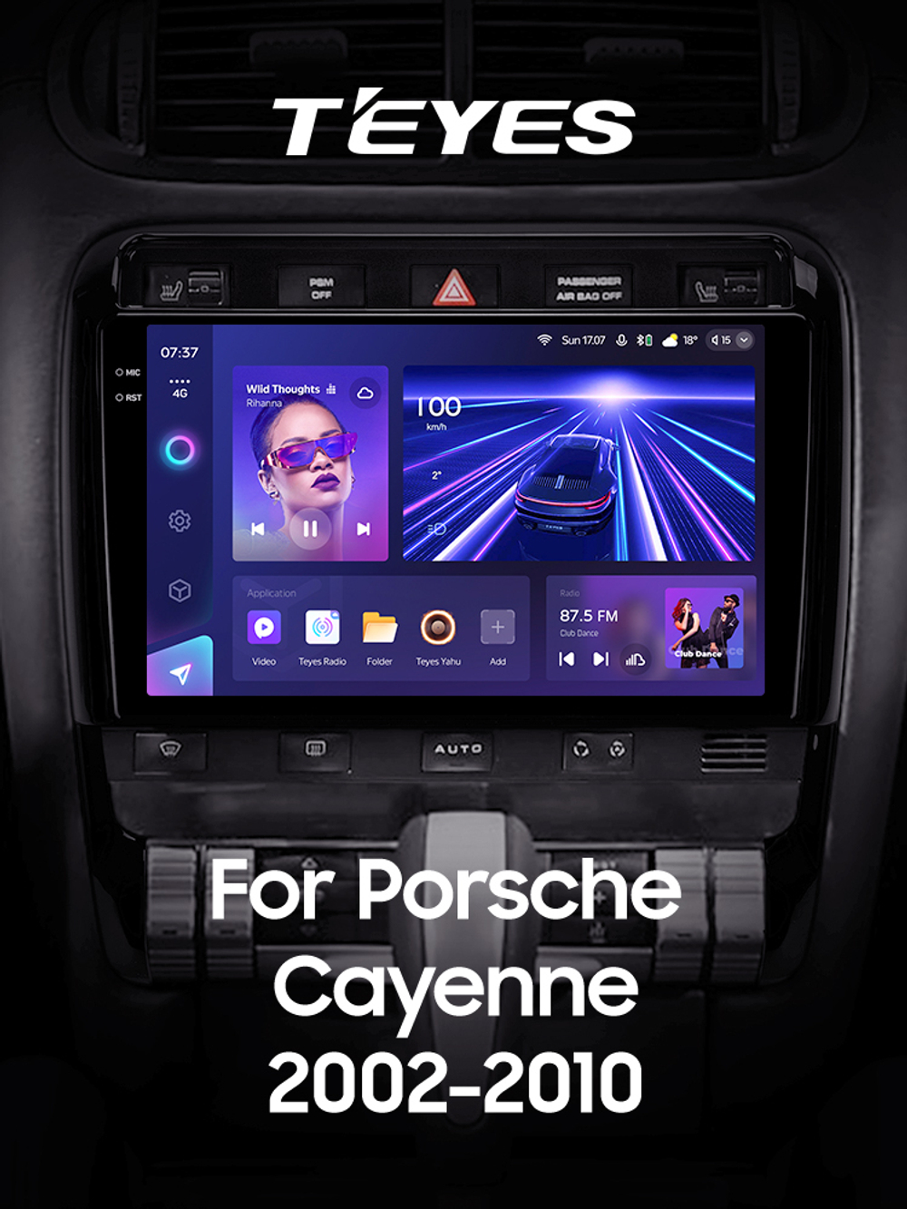 Teyes CC3 2K 9"для Porsche Cayenne 2002-2010