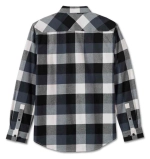 Рубашка Essence Long Sleeve Flannel Shirt Plaid Black & Blue Harley-Davidson