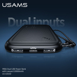 Power Bank внешний аккумулятор повербанк USAMS 10000 мАч 10W