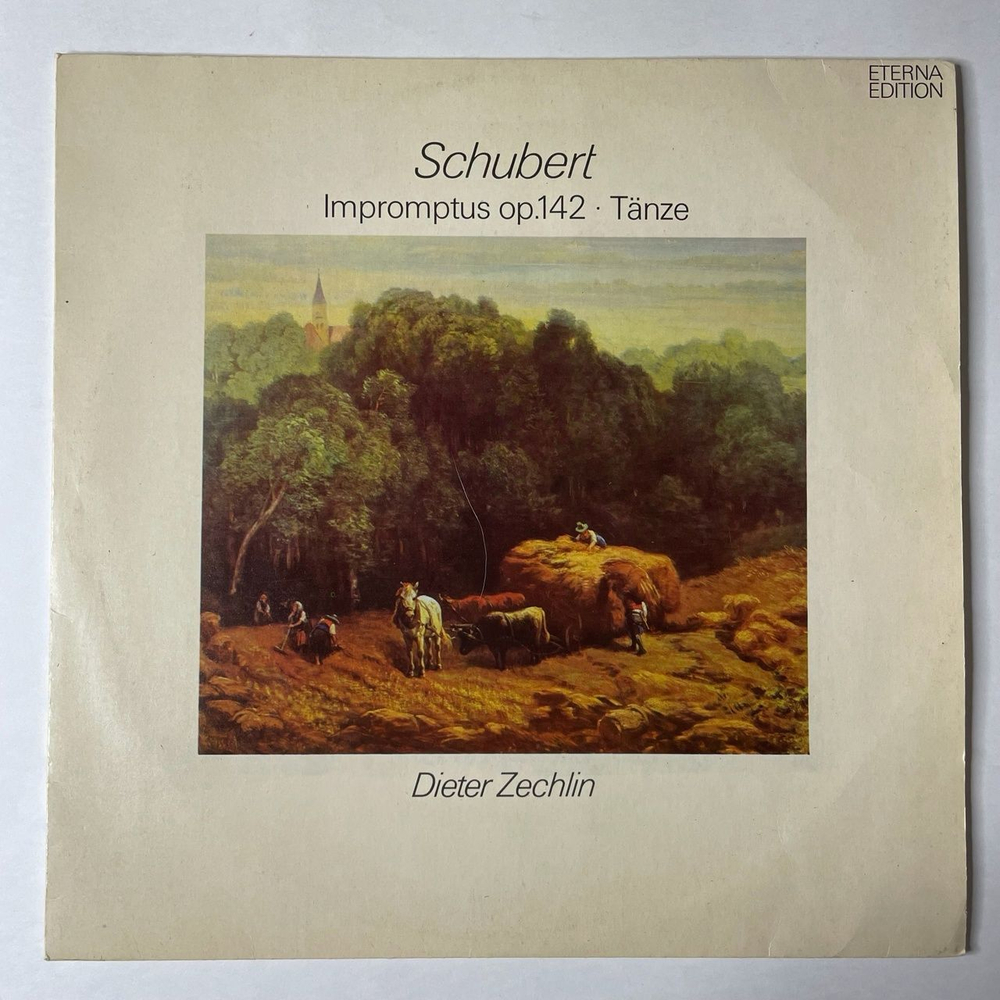 Винтажная виниловая пластинка LP Schubert, Шуберт, Dieter Zechlin Impromptus Op. 142 Tanze (ГДР 1973) ETERNA