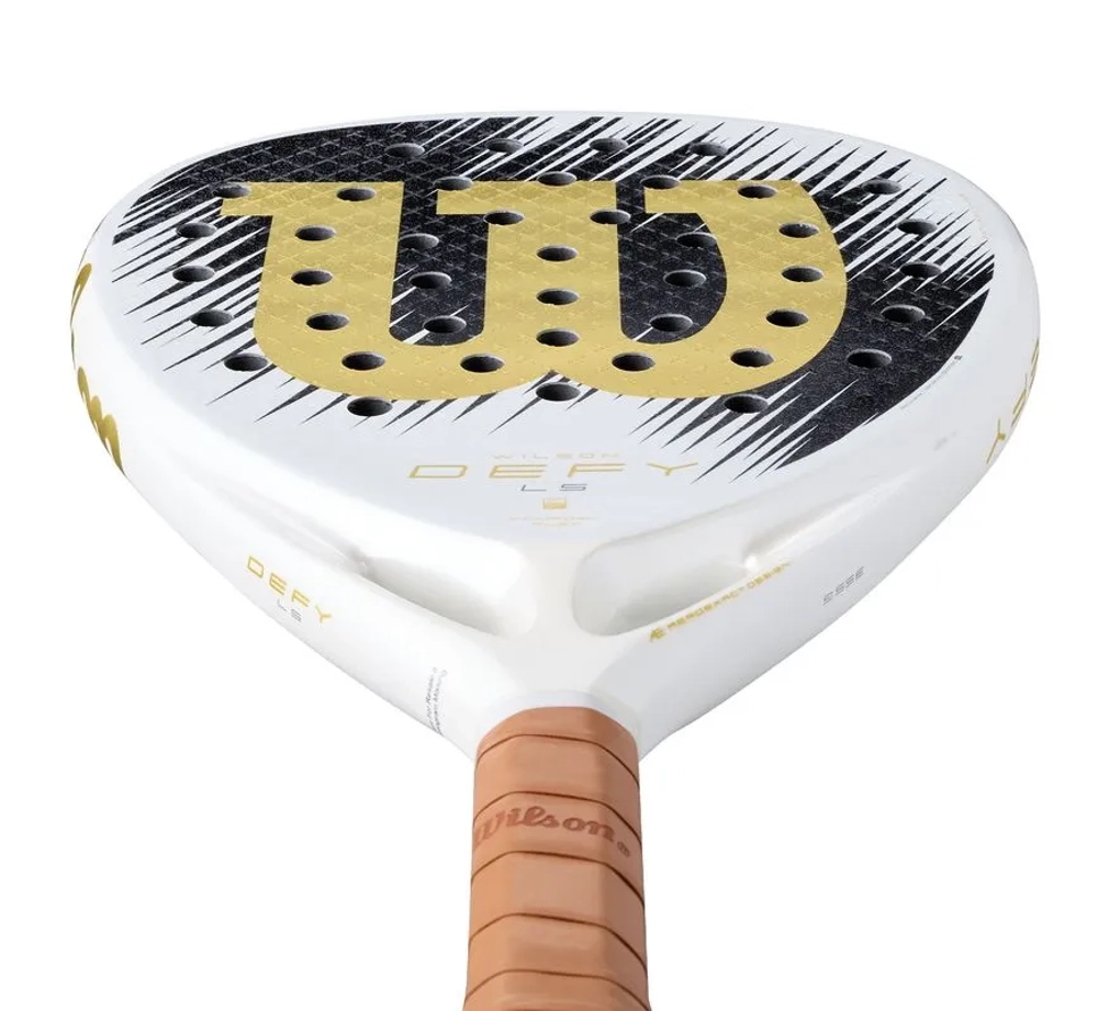 Ракетка для Padel Wilson Defy LS V1 SE Padel - white/gold
