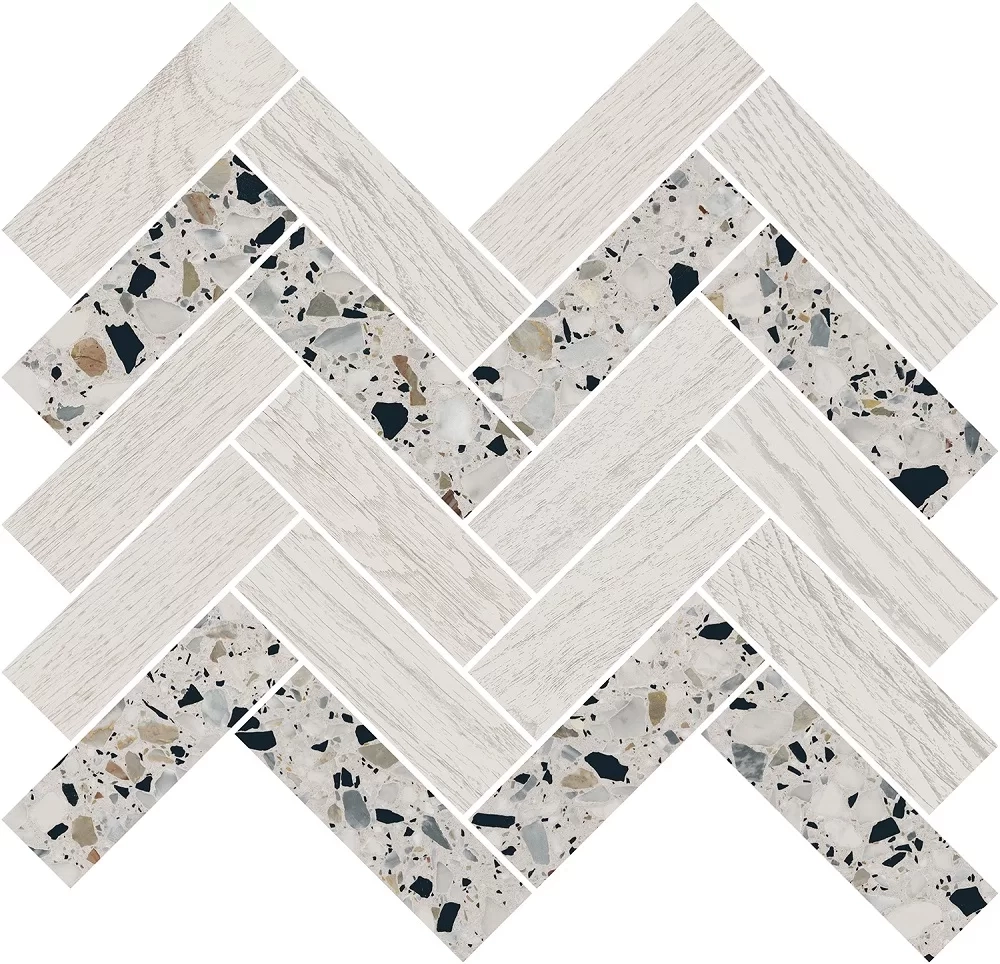 Керамический декор KERAMA MARAZZI МОНТИОНИ мозаичный белый 34x35,5 / 9 мм. T042\SG5268