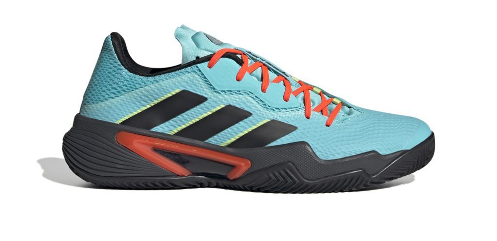 Мужские кроссовки теннисные Adidas Barricade M Clay - pulse aqua/core black/pulse lime