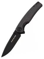 Нож складной GhostBlade Moroi, сталь D2, 58-62 HRC, Spear-point, рукоять микарта чёрная, замок Liner lock, 96 г