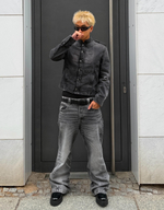 Мужские джинсы baggy flare fit - BERSHKA