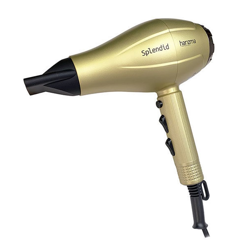 Фен для волос Harizma Splendid, 2200 Вт, залотой (h10225 gold)