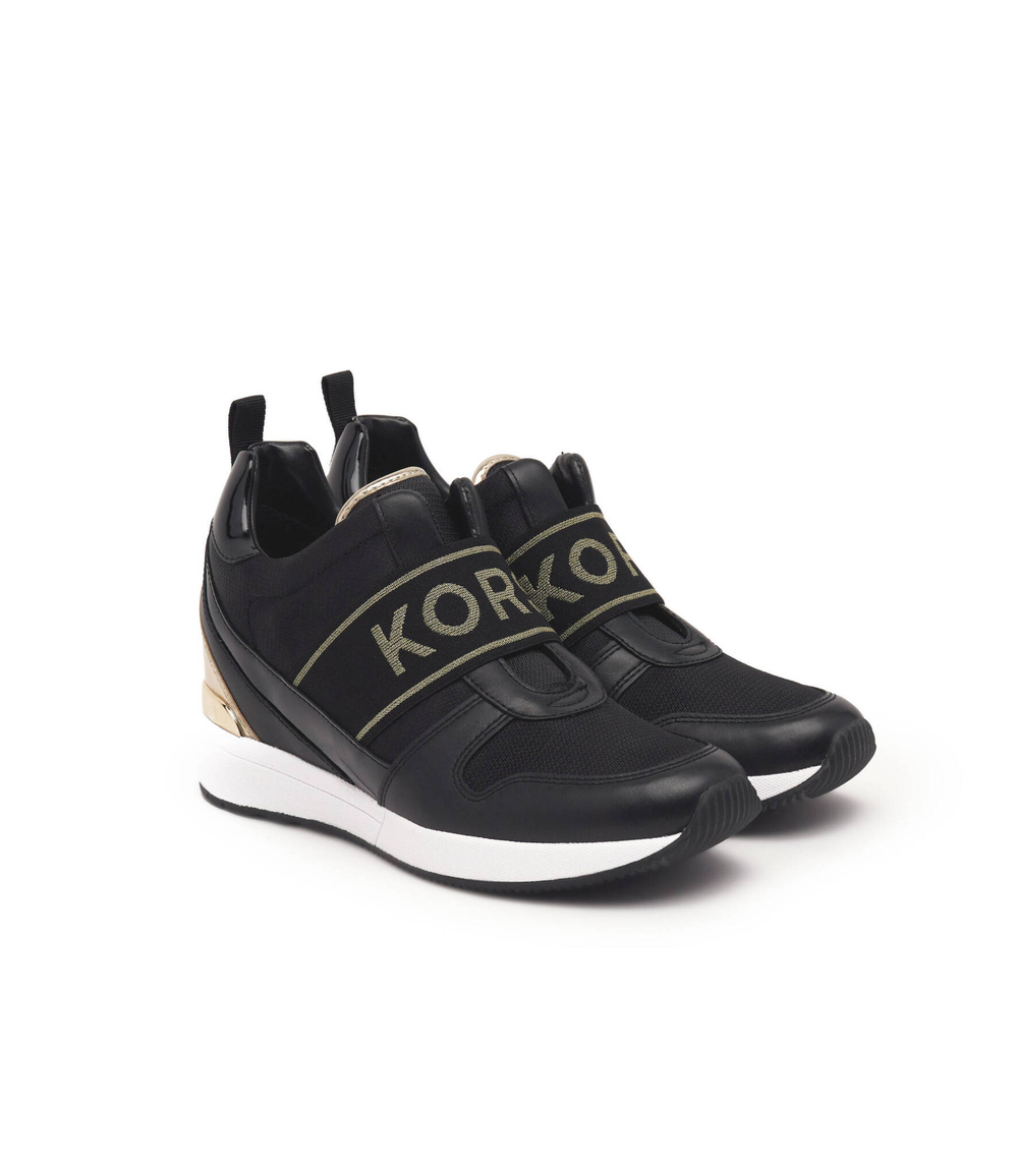 кожаные кроссовки maven слипоны Michael Kors - черный(43F2MVFP1D)