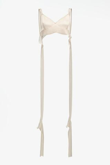 ZARA X JOHN GALLIANO УКОРОЧЕННЫЙ ТОП, КРЕМОВЫЙ