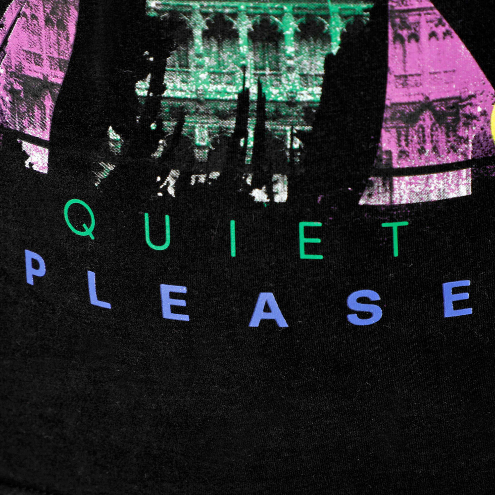 Мужское теннисное поло Quiet Please London Calling T-Shirt Men - Black, Multicoloured