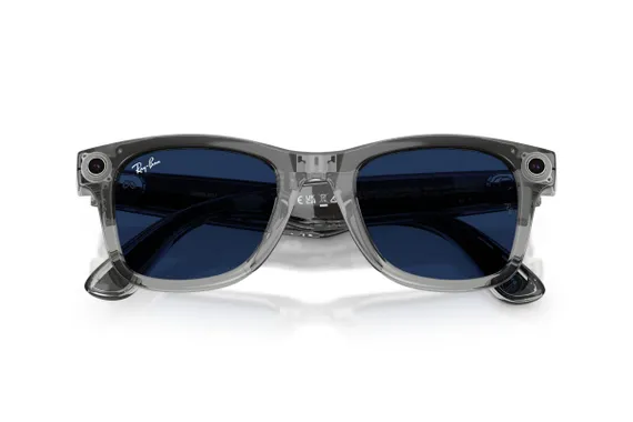 Очки Ray-Ban Wayfarer GEN 2 Shiny Transparent Grey / Transitions Sapphire (L / Size 53) RW4012 6840MF53