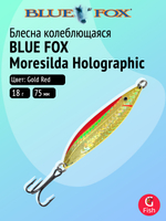 Блесна рыболовная колеблющаяся Blue Fox Moresilda Holographic 18, 7,5 см, 18 г, Copper Black 04