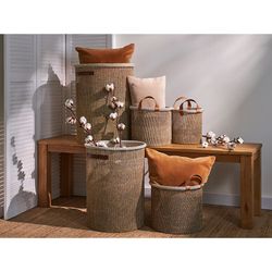 Корзина для хранения Sustainable collection, Ø32х28 см, бежевая