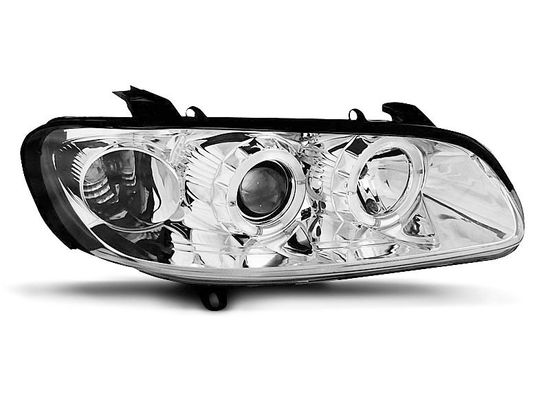 Передние фары chrome angel eyes для Opel Omega B