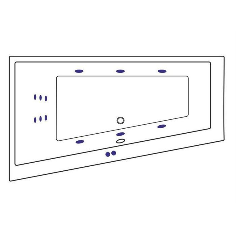 Акриловая ванна Excellent Sfera L Line 170x100 WAEX.SFL17.LINE