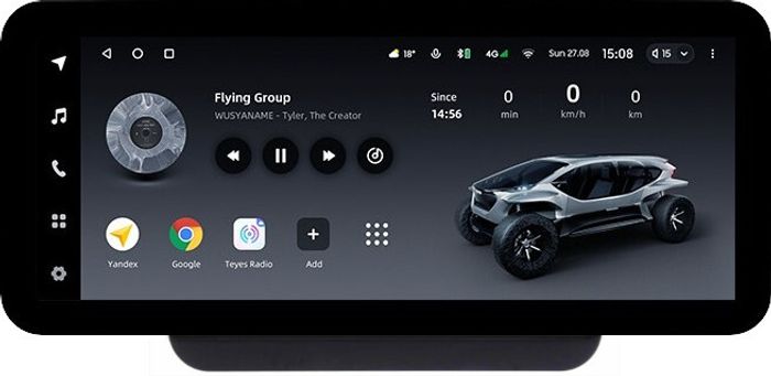 Магнитола для Hyundai H1, Grand Starex, 2018-2022 (ШГУ цветной) - Teyes LUX ONE ROUND монитор 12.3" 2K QLED на Android 10, Быстрая, CarPlay, 4G SIM-слот