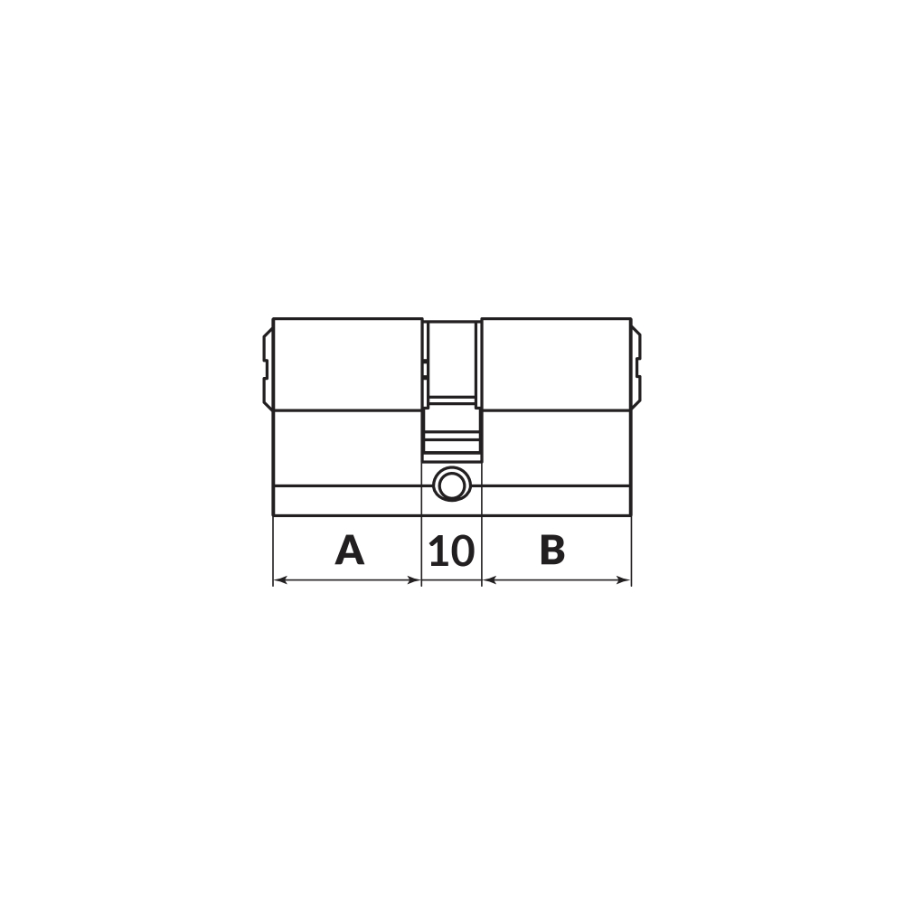 Цилиндровый механизм MaxPro7000Key 52mm (21+10+21) SN мат.никель 7key