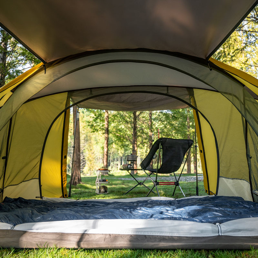 Палатка Naturehike Butterfly 2-местная, алюминиевый каркас, бело-зеленая, артикул NH21YW132-WHGR