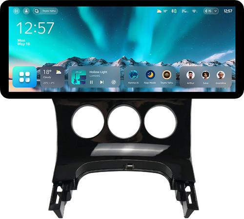 Магнитола для Peugeot 3008 2010-2017 (кондиционер) - Teyes CC4 монитор 12.3" 2K QLED + рамка 9, Android 14, Быстрейшая, Snapdragon 680, DSP, CarPlay, 4G SIM-слот
