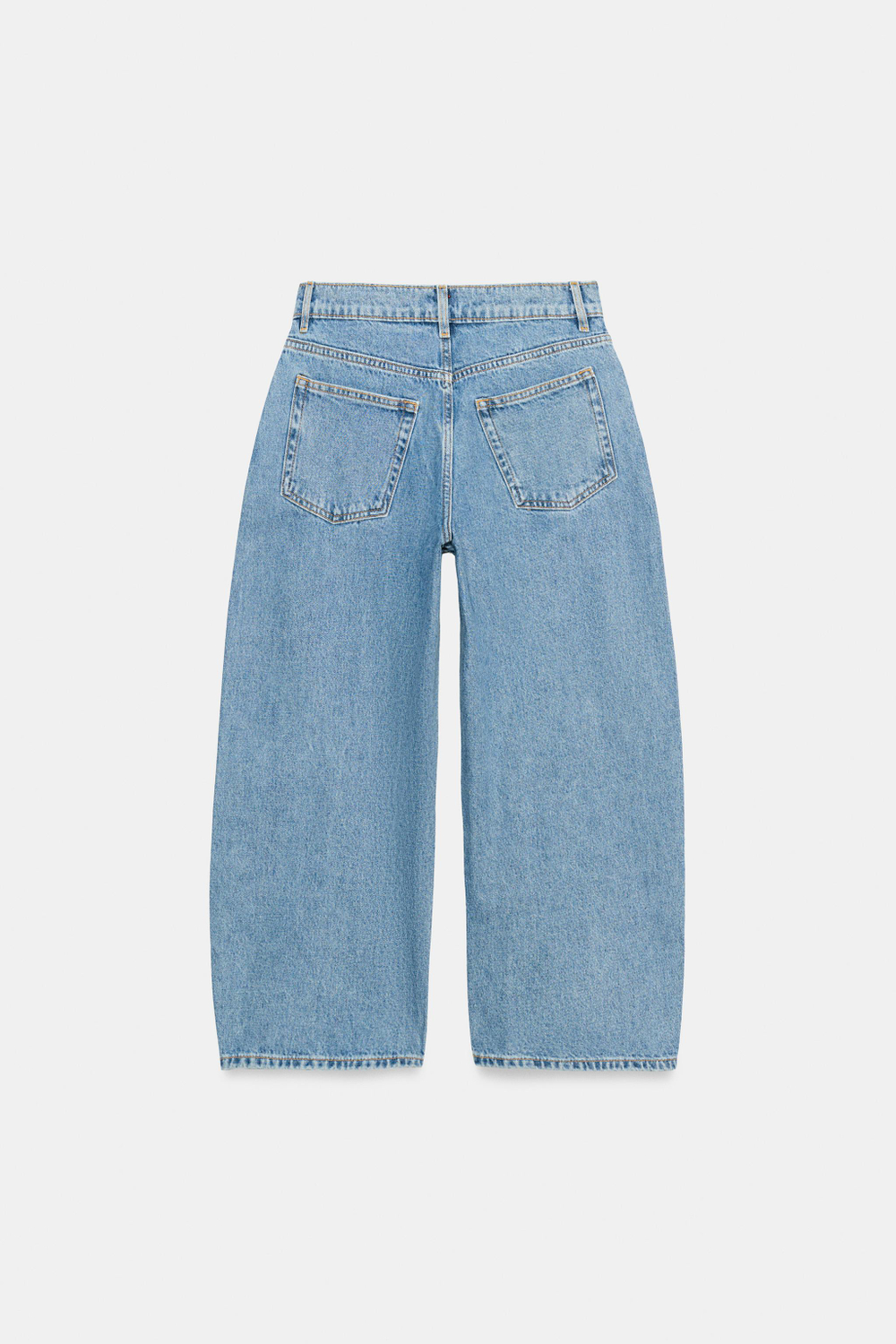 ДЖИНСЫ КАПРИ BALLOON СО СРЕДНЕЙ ПОСАДКОЙ — ZW COLLECTION — ZARA
