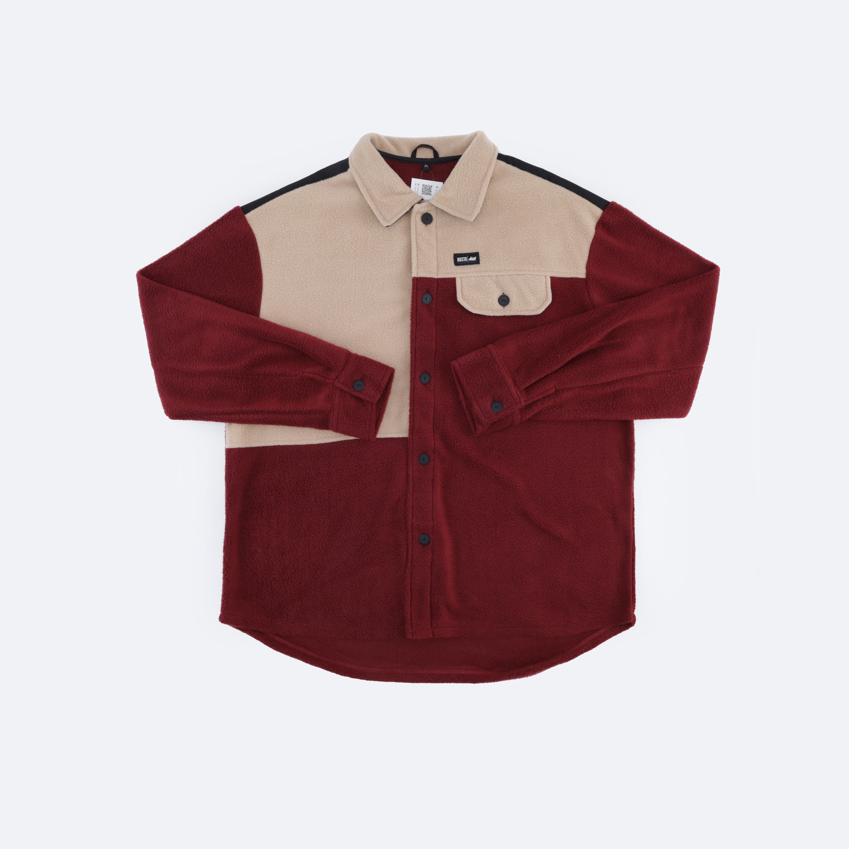 Флисовая рубашка Kusto Shirt Puzzle (bordo) артикул: - купить в магазине Дайс
