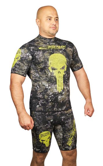 Майка Epsealon Skull Tactical Camo с короткими рукавами  2.5 мм
