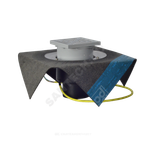 Воронка кровельная HL62.1BH с вертикальным выпуском PP Дн 110 с трапом, электрообогревом, теплоизоляцией, гидроизоляционным полимербитумным полотном 500мм HL HL62.1BH/1