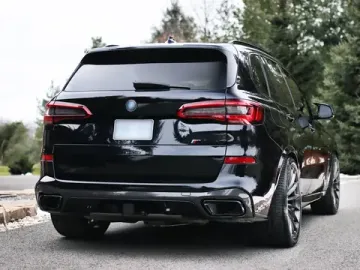 Чёрные накладки на насадки глушителей BMW X5 G05 /X6 G06 / X7 G07 M Sport 2019-2026