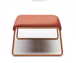 Пуф с обивкой Scab Design Lisa Lounge Pouf, терракотовый, красный