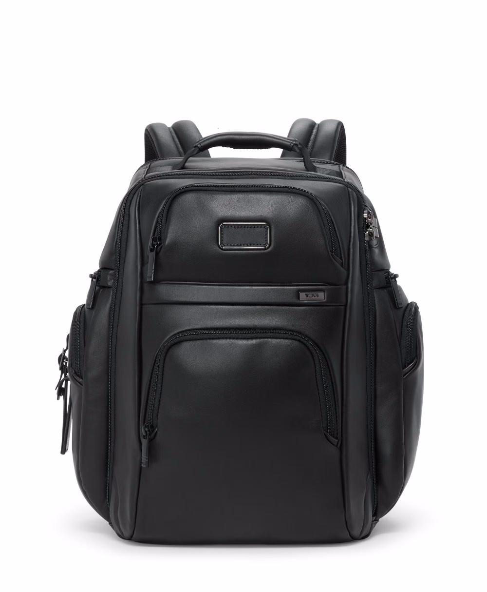 Рюкзак кожаный для ноутбука Brief/Black