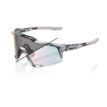 Спортивные очки с диоптриями 100% SPEEDCRAFT Polished Translucent Grey - Rose Gold Mirror Photochromic Lens