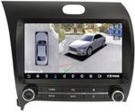 Магнитола для KIA Cerato 3 2013-2019 (рамка с крутилками) - Teyes CC3-2K-360 монитор 9.5" 2K QLED на Android 10, Быстрая, CarPlay, 4G SIM-слот, 4 камеры в комплекте