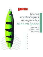 Блесна для рыбалки колебалка Minnow Spoon, 8см, 22гр