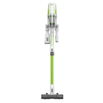 Пылесос вертикальный акк. Greenworks SV24532, 24V, б/щет, 350 Вт, 21 кПа, электрощетка, 3 насадки, LED, белый+зеленый, 1х2Ач и ЗУ (4702007UA)