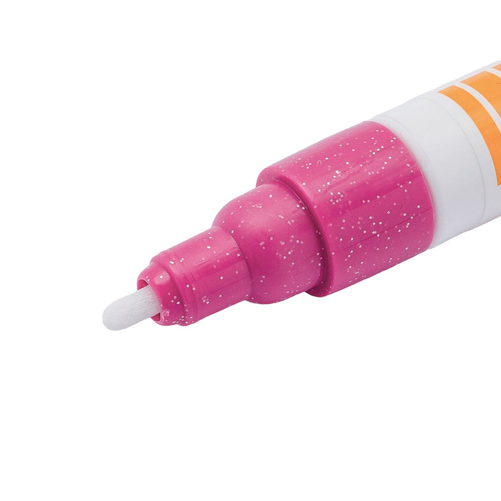 Маркер для ткани Darwi TEX Glitter, 2мм (с блестками) (475 розовый), DA0140013