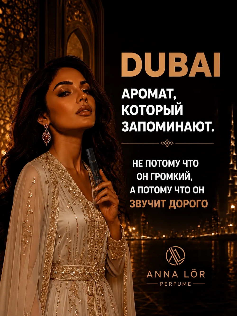 Духи женские стойкие Dubai арабские со шлейфом (10 мл.)