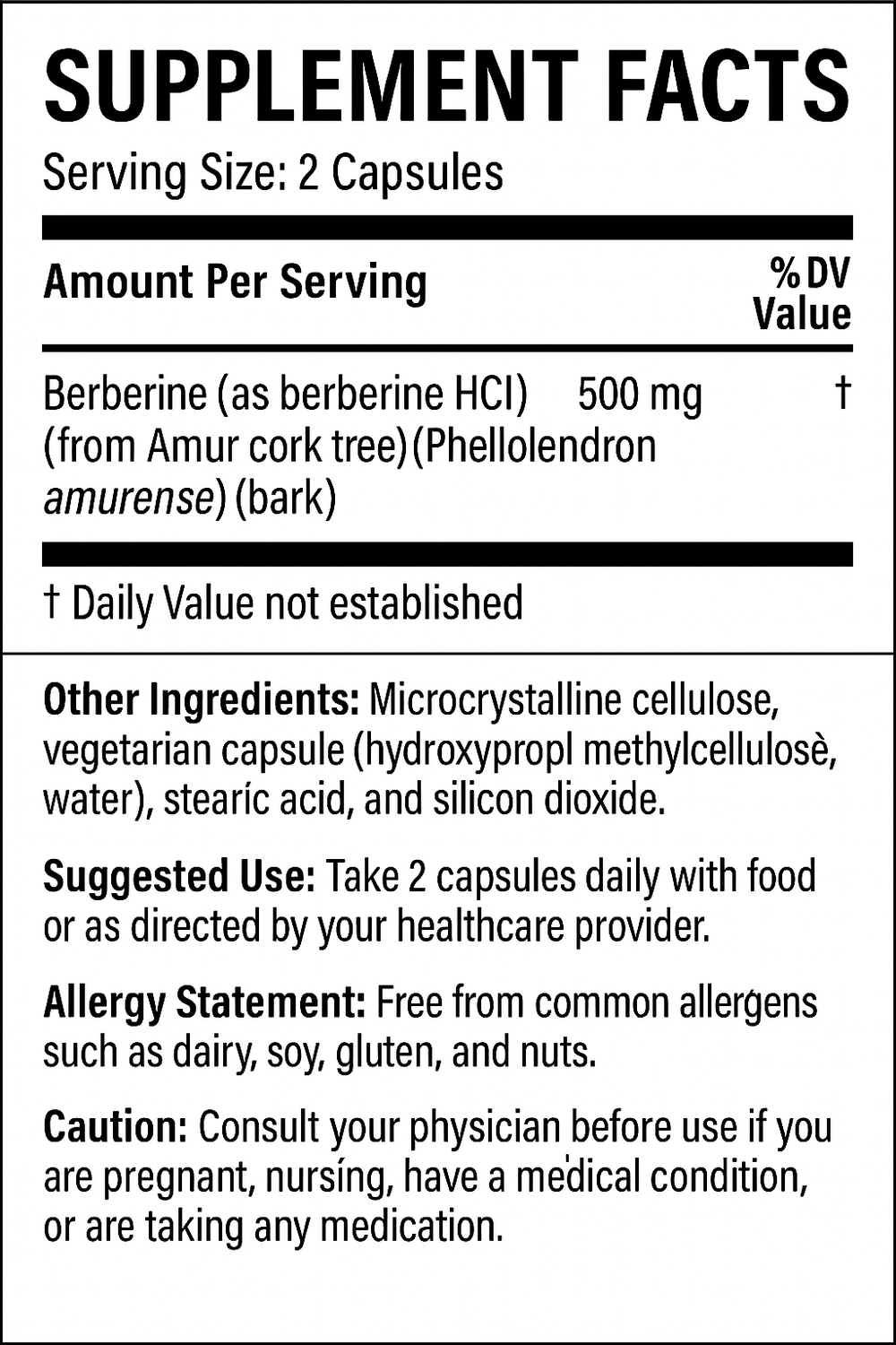 Berberine 120 капсул Biogeek