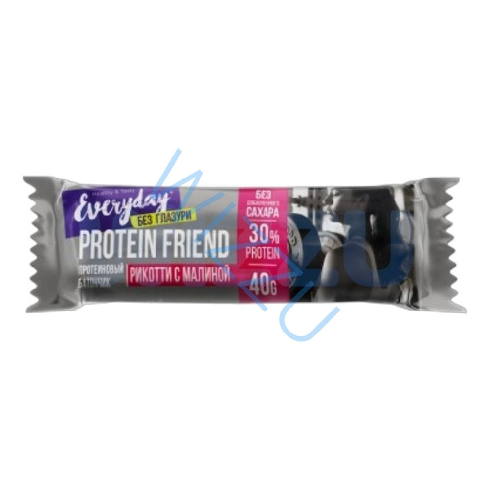 Батончик глазир Рикотти с малиной EVERYDAY Protein Friend 40г