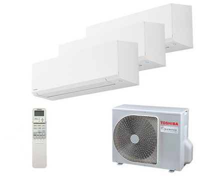 Мульти сплит-система Toshiba на 3 комнаты (25+25+20 кв.м.) SHORAI