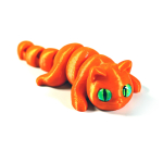 Мини котёнок игрушка антистресс, 10 см., апельсиновый цвет