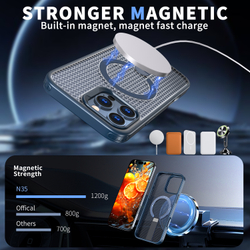 Прозрачный чехол Mesh Pro Magnetic Case для iPhone 16 Pro