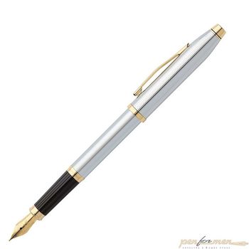 Перьевая ручка Cross Century II Medalist Chrome/23Ct Gold Plated перо F (3309-FF)