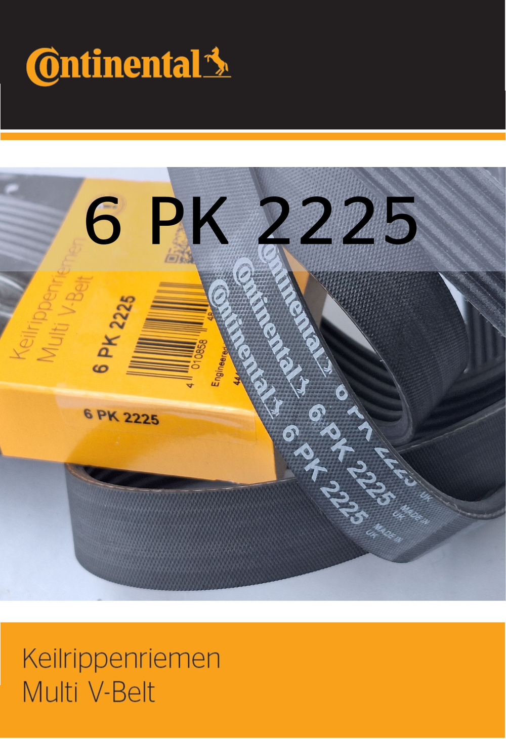 Ремень поликлиновый Continental 6PK2225