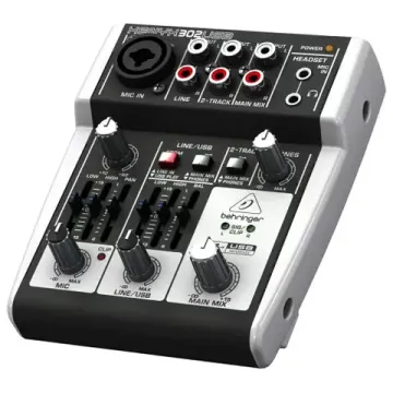 Behringer 302USB -  5-вход. микшерный пульт, с микрофонными предусилит. XENYX, USB/аудио интерфейсом